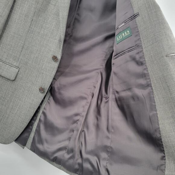 Lauren Ralph Lauren 100% wool gray blazer suit size 40L - Picture 3 of 7